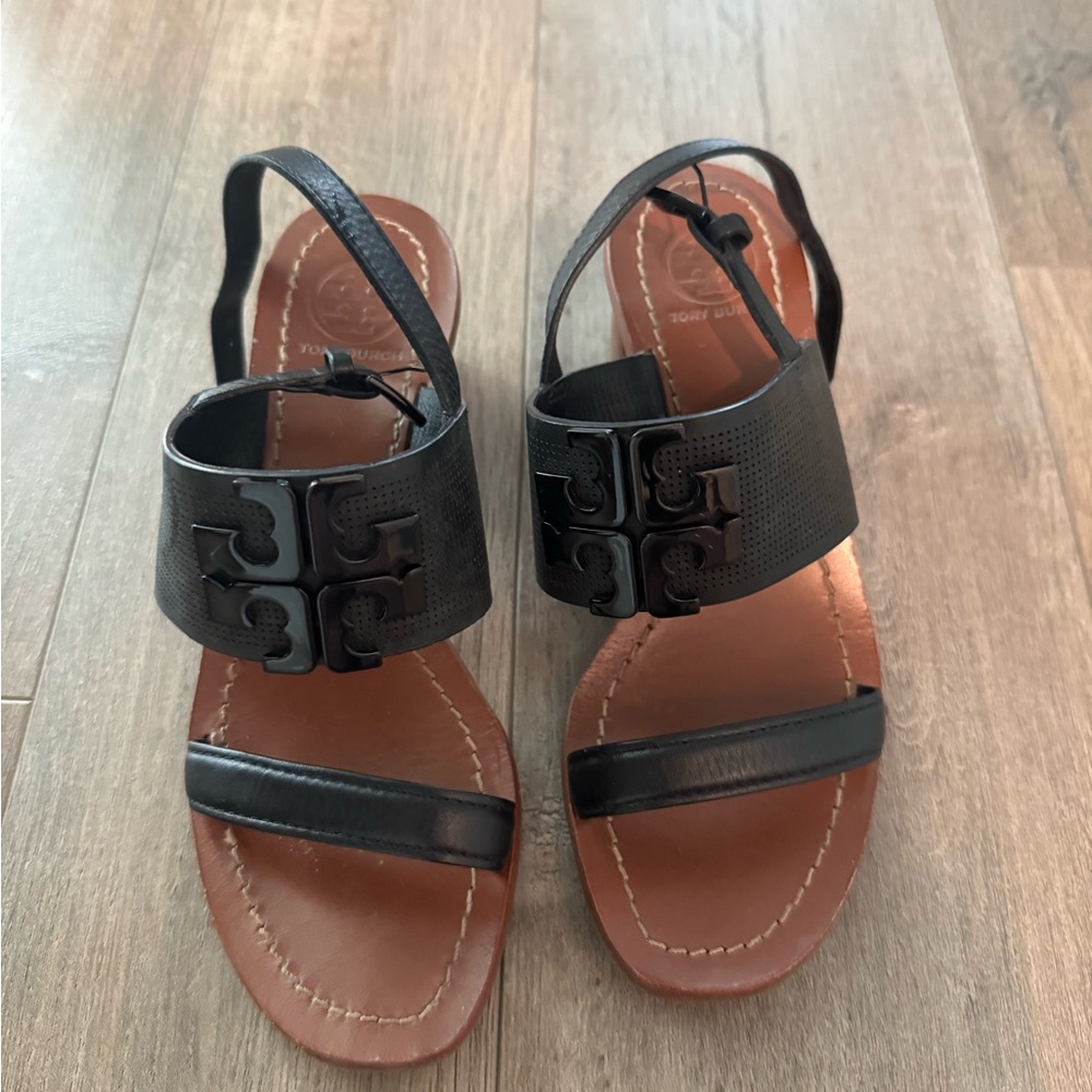 Tory Burch Black Heeled Sandals | Women’s Size 5